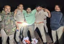 आजमगढ़ में दादा-पोते की हत्या का 50 हजार का इनामी आरोपी मुठभेड़ में गिरफ्तार, पैर में लगी गोली